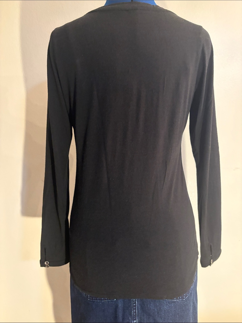 Ibex scoopneck Henley- merino and silk - Picture 2 of 6